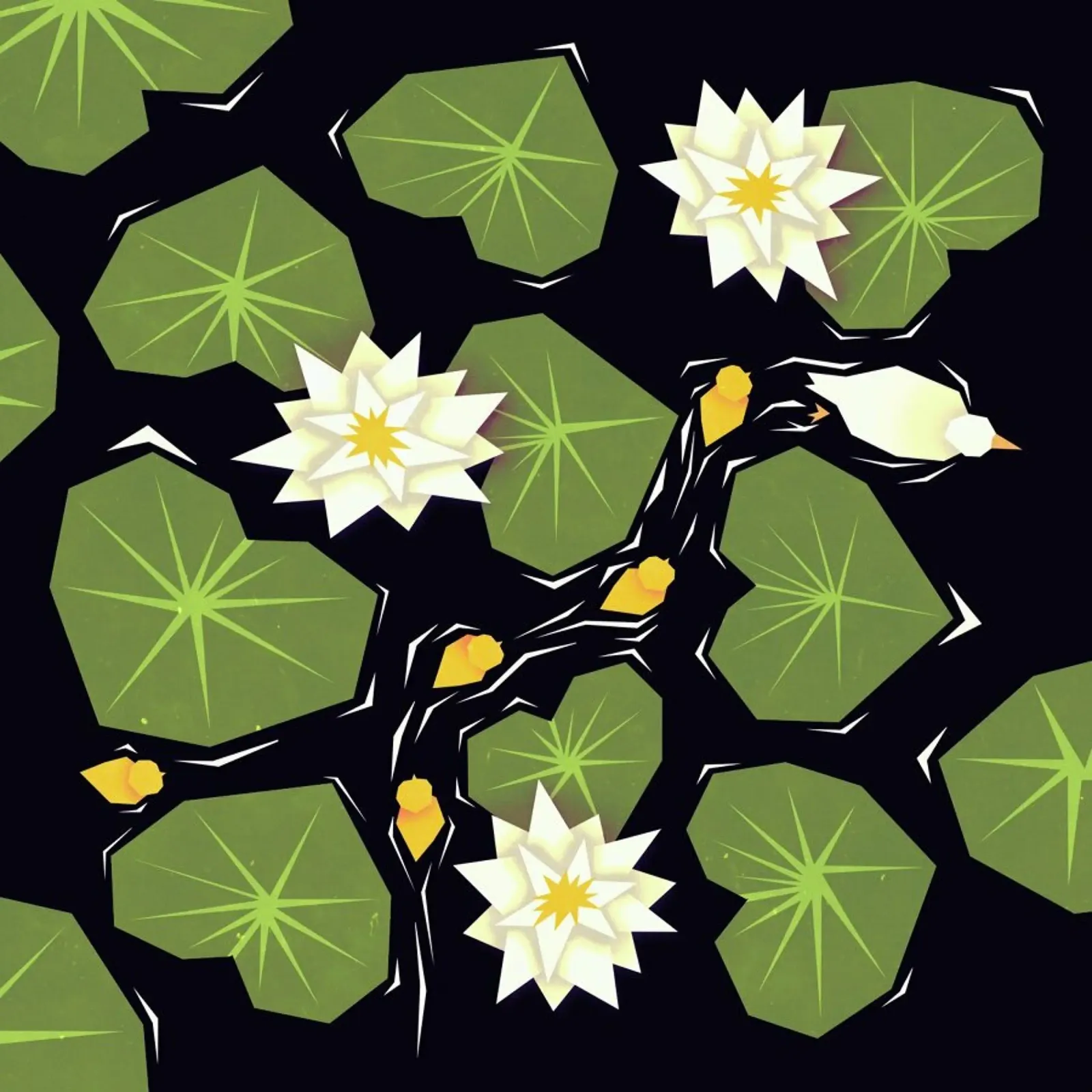 Through The Maze Of Lillies plexiglass da Yetiland