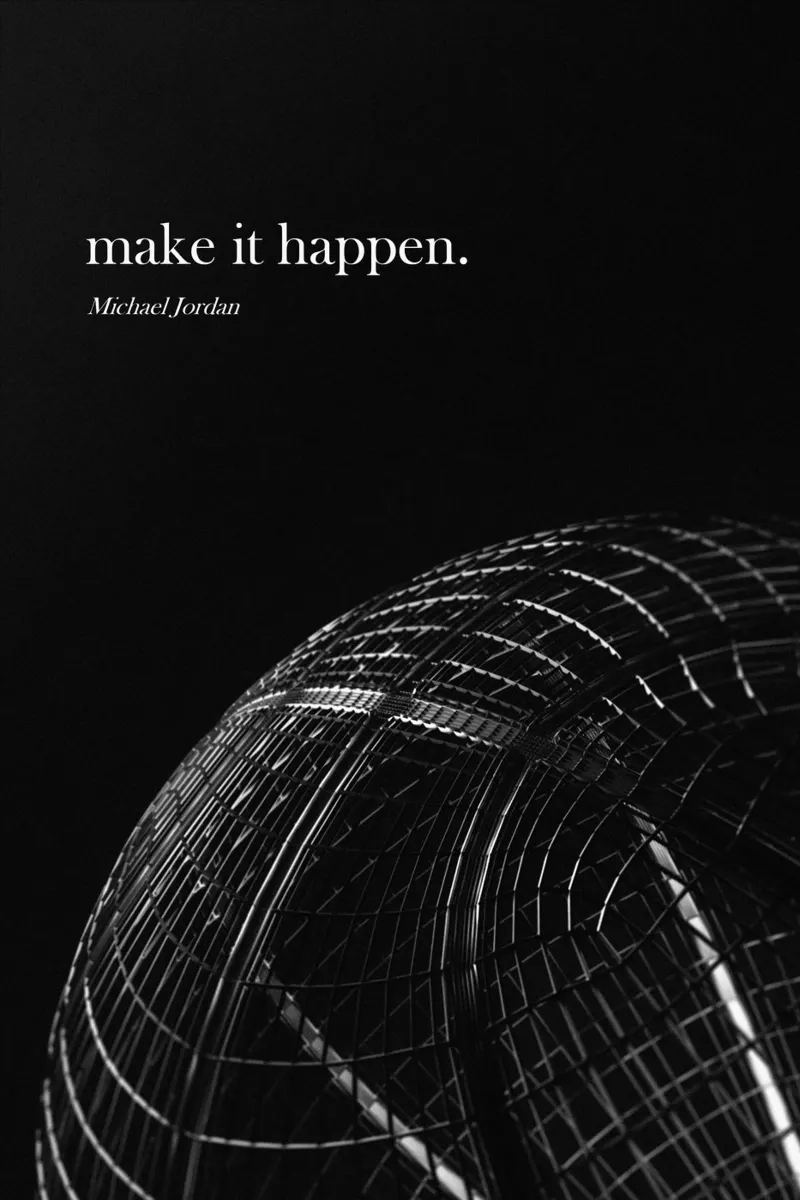 Make it happen - Michael Jordan plexiglass da athlete.art