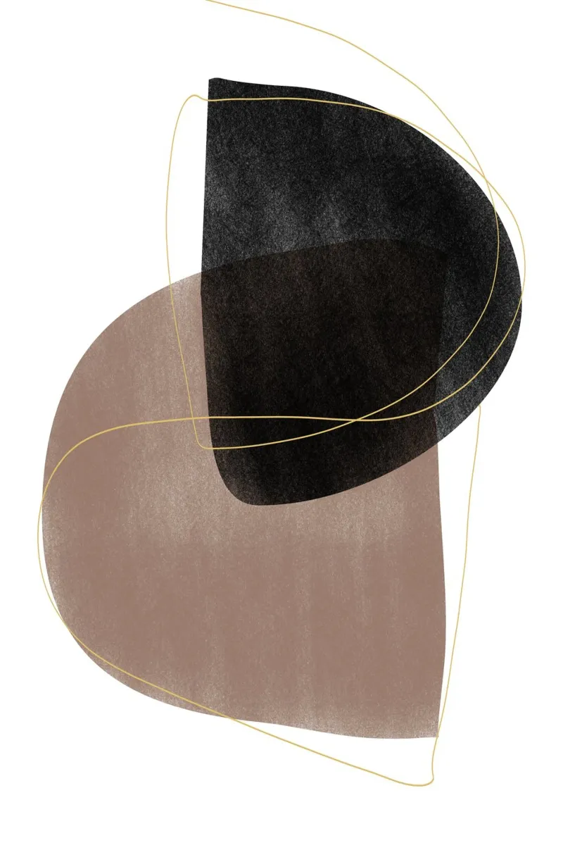 Arte geometrica astratta moderna pellicola backlit da Melloi Art Print