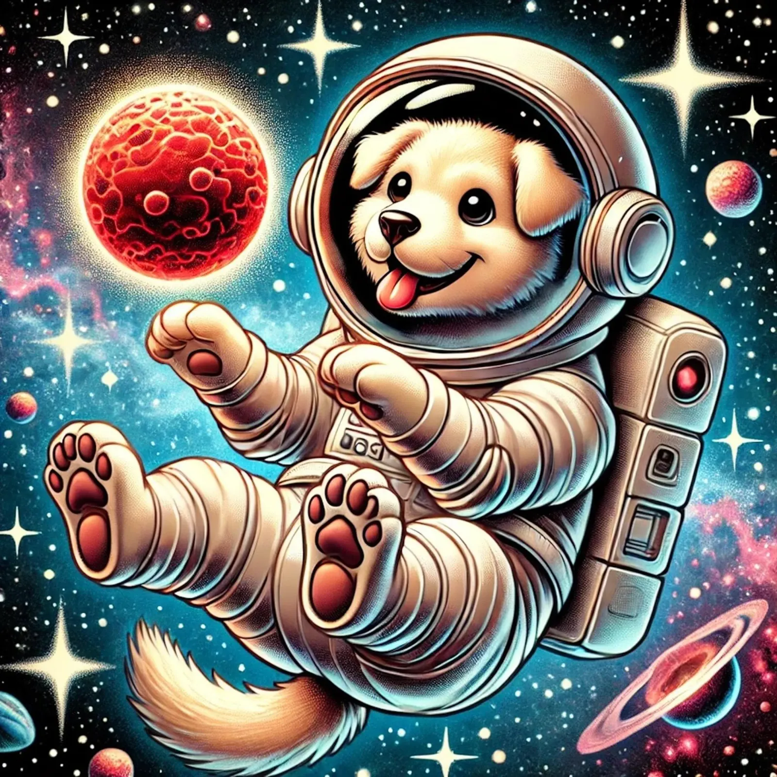 Avventura del cucciolo cosmico pellicola backlit da FluffyToons