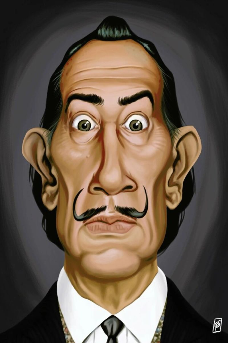 Salvador Dali poster de Rob Art | Illustration