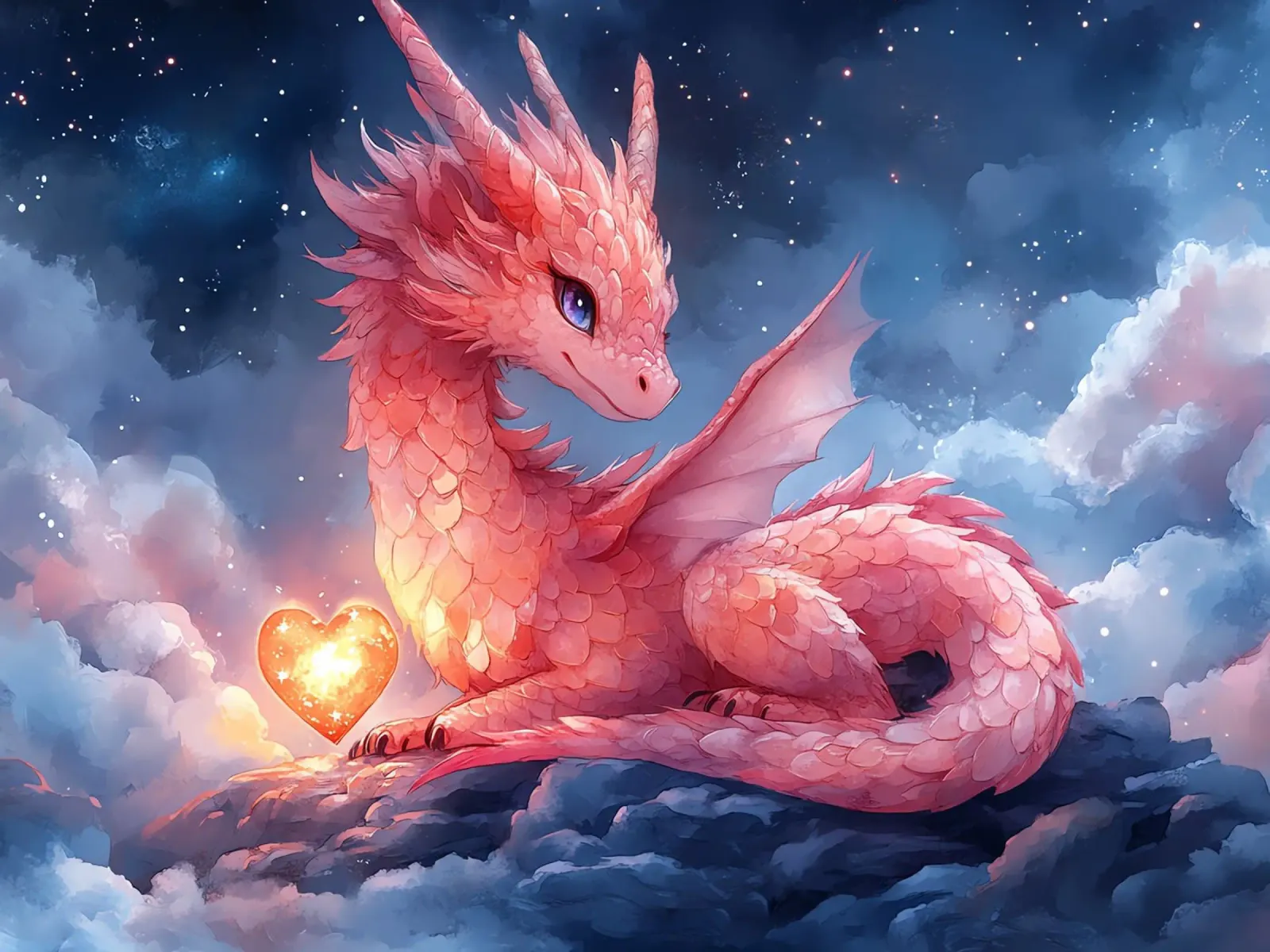 Cuore di drago alluminio dibond da Théïa's Fantasia World