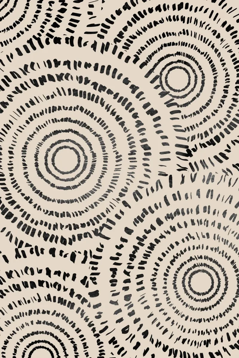 Abstract Circle Art canvas by Melloi Art Print