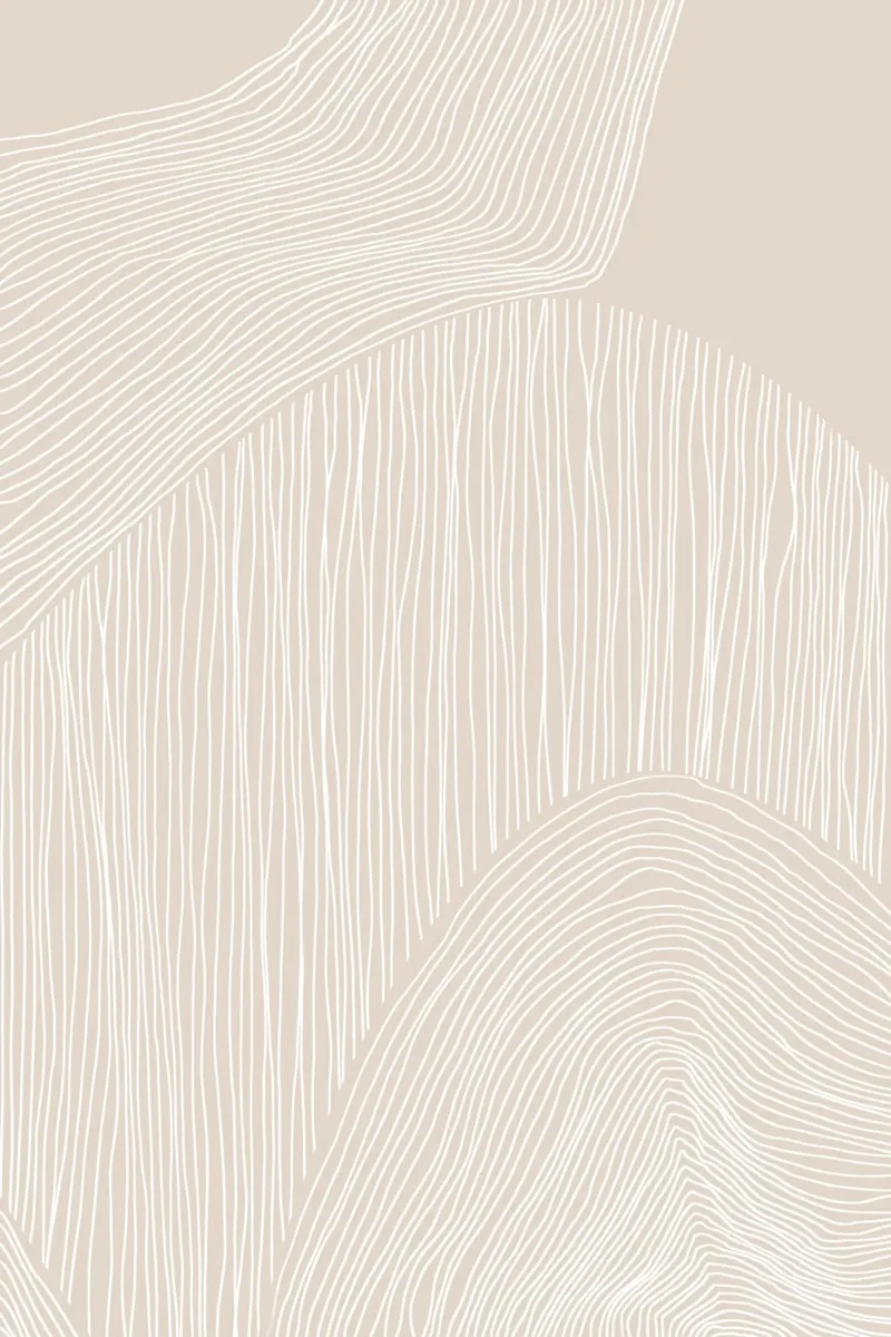 Linea d'arte astratta beige carta hahnemühle da Melloi Art Print