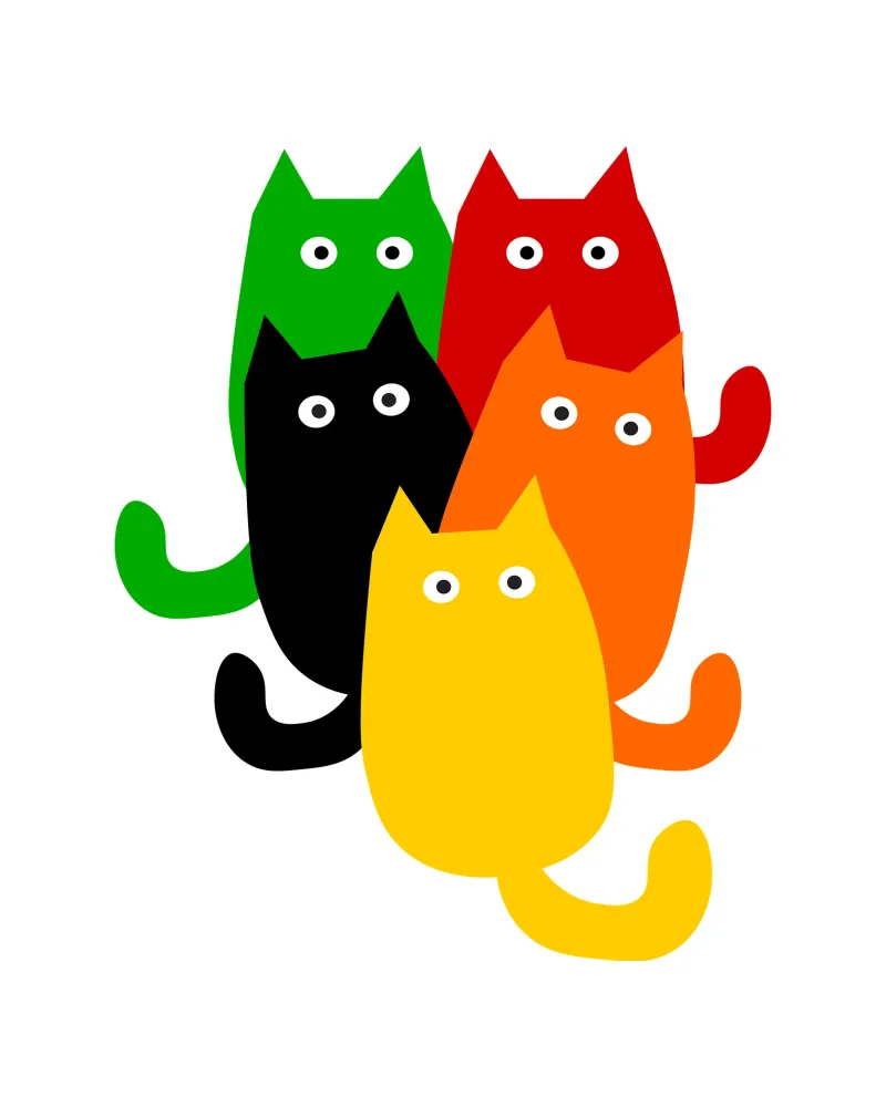 A bunch of cats pellicola backlit da happieeagle