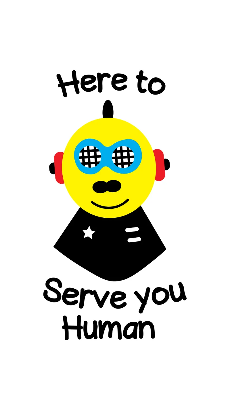 Here to serve you human pellicola backlit da happieeagle