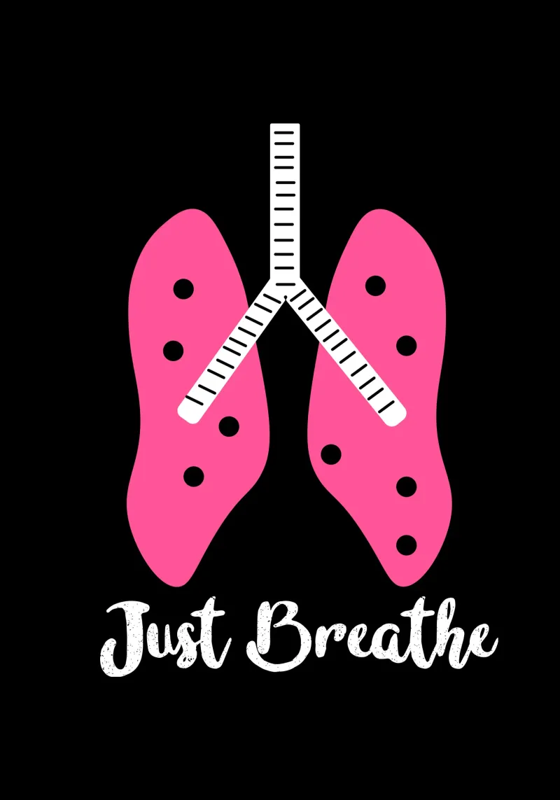 Just breathe lungs canvas with Floater frame by happieeagle