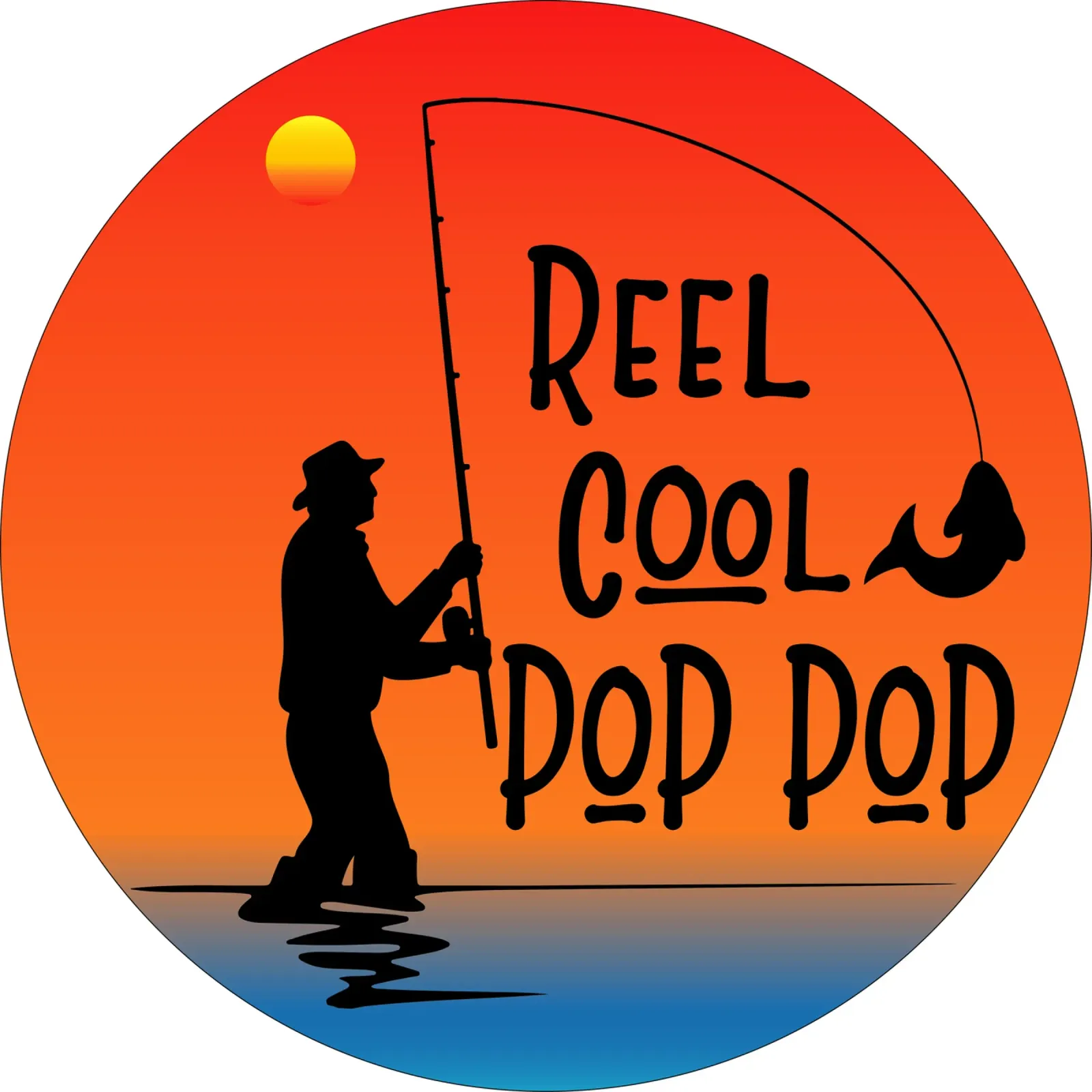 mulinello cool poppop silhouette di pesca carta hahnemühle da ririedis