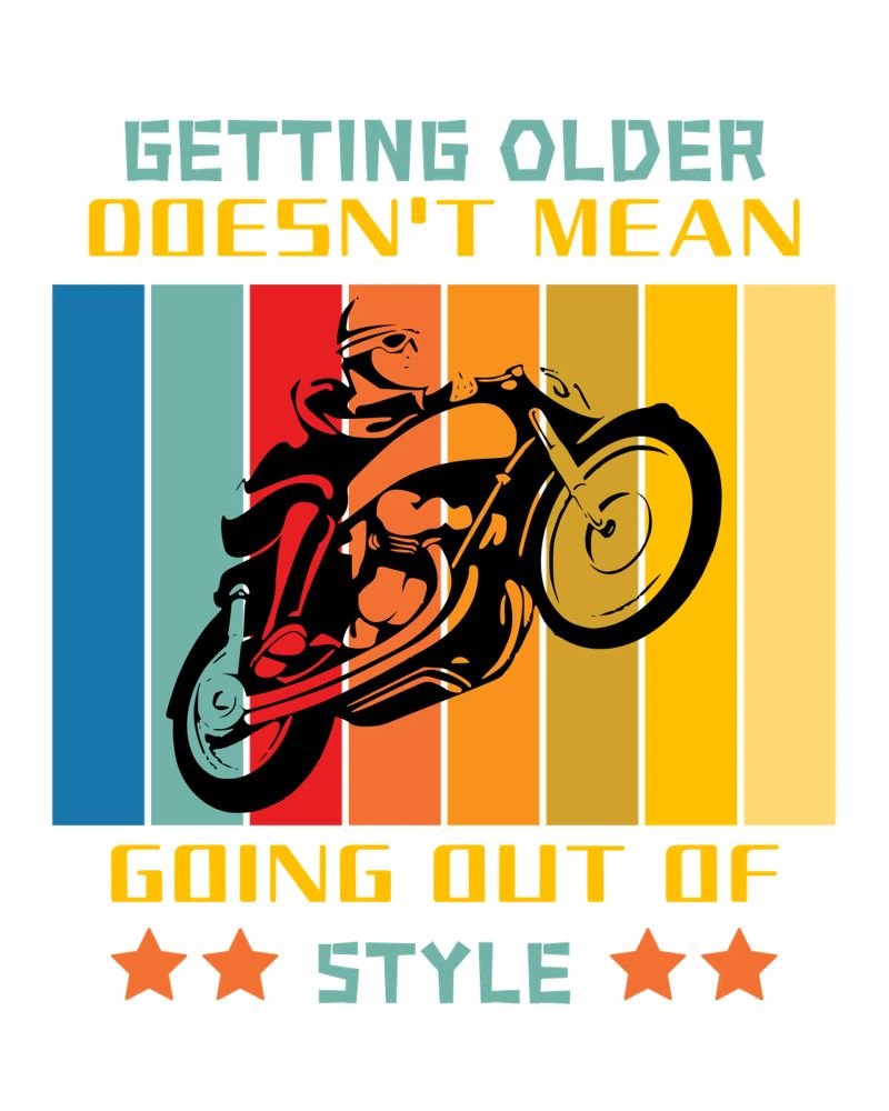 getting older doesn't mean going out of style canvas by ririedis