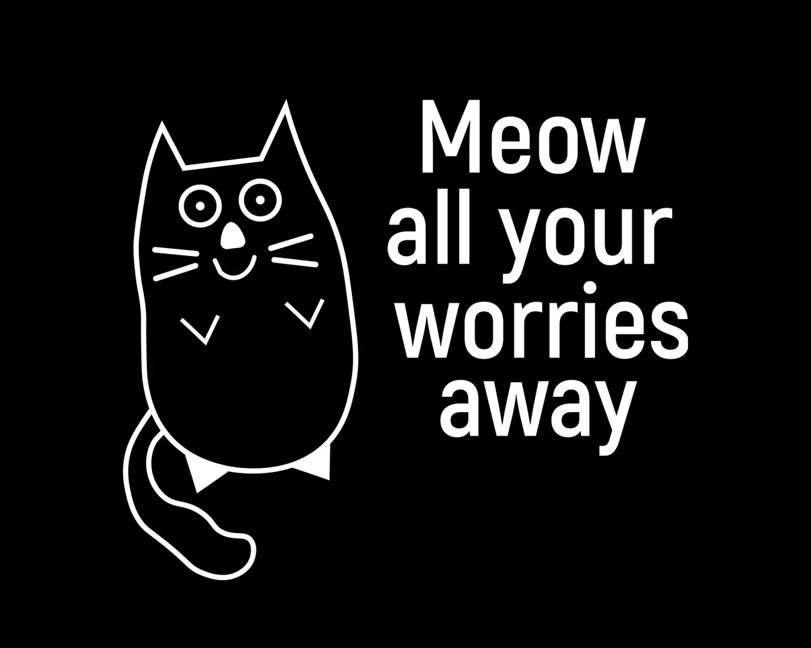 Meow all your worries away pellicola backlit da happieeagle
