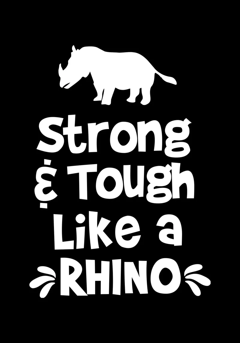 Strong and tough like a rhino pellicola backlit da happieeagle
