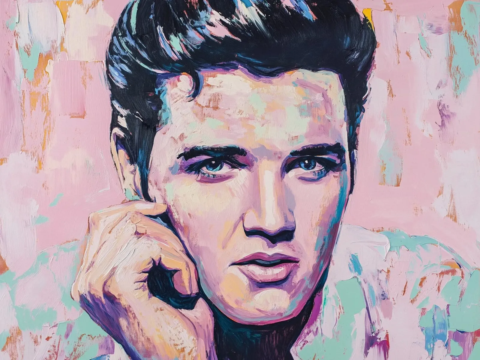 Elvis Presley Popart Rock 'n' Roll pellicola backlit da Carinaprint