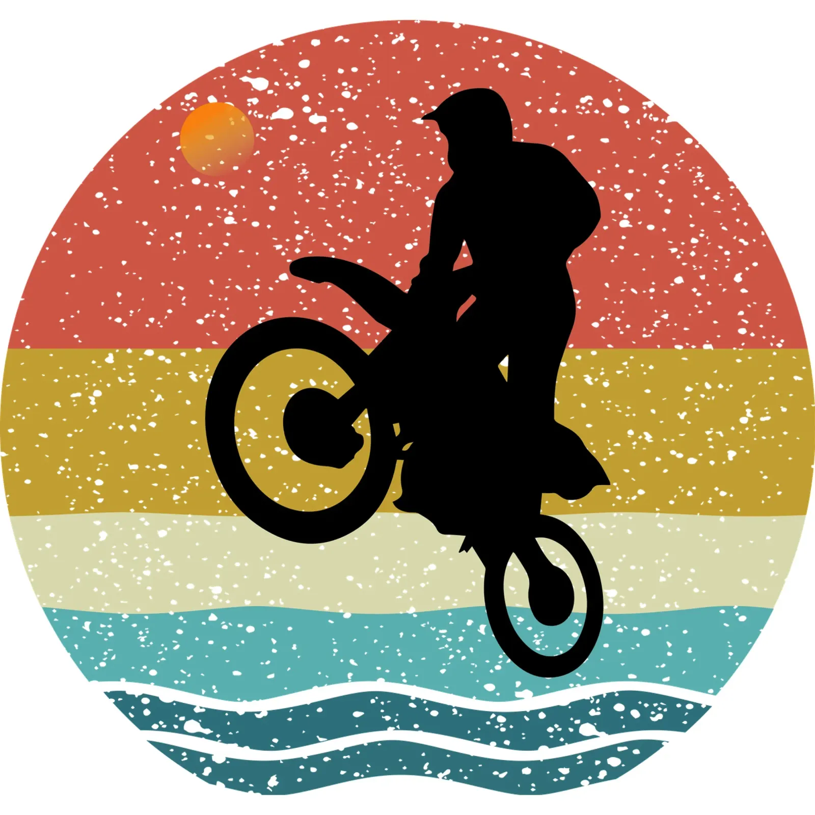 Shilouette da motocross tela da rivariahill