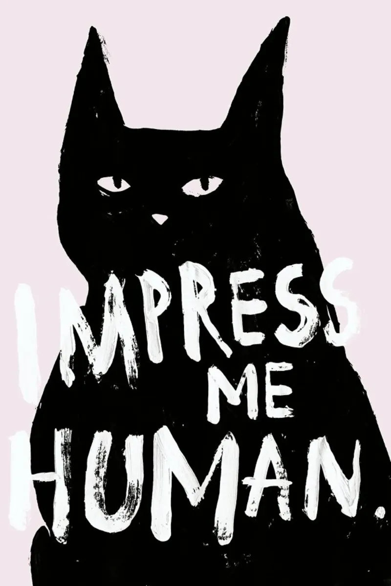 Impress Me poster con telaio in legno da typealive