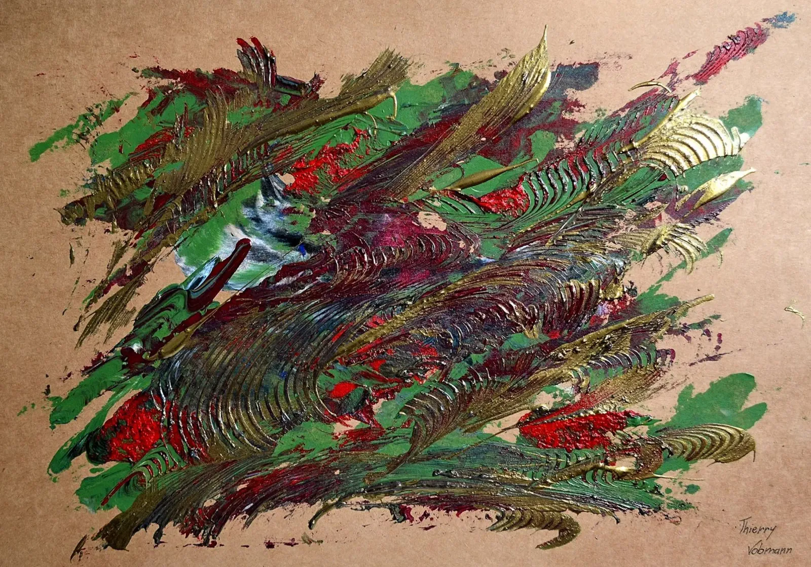 NATURAL STYLE 4 pellicola backlit da Thierry Vobmann Abstract painting