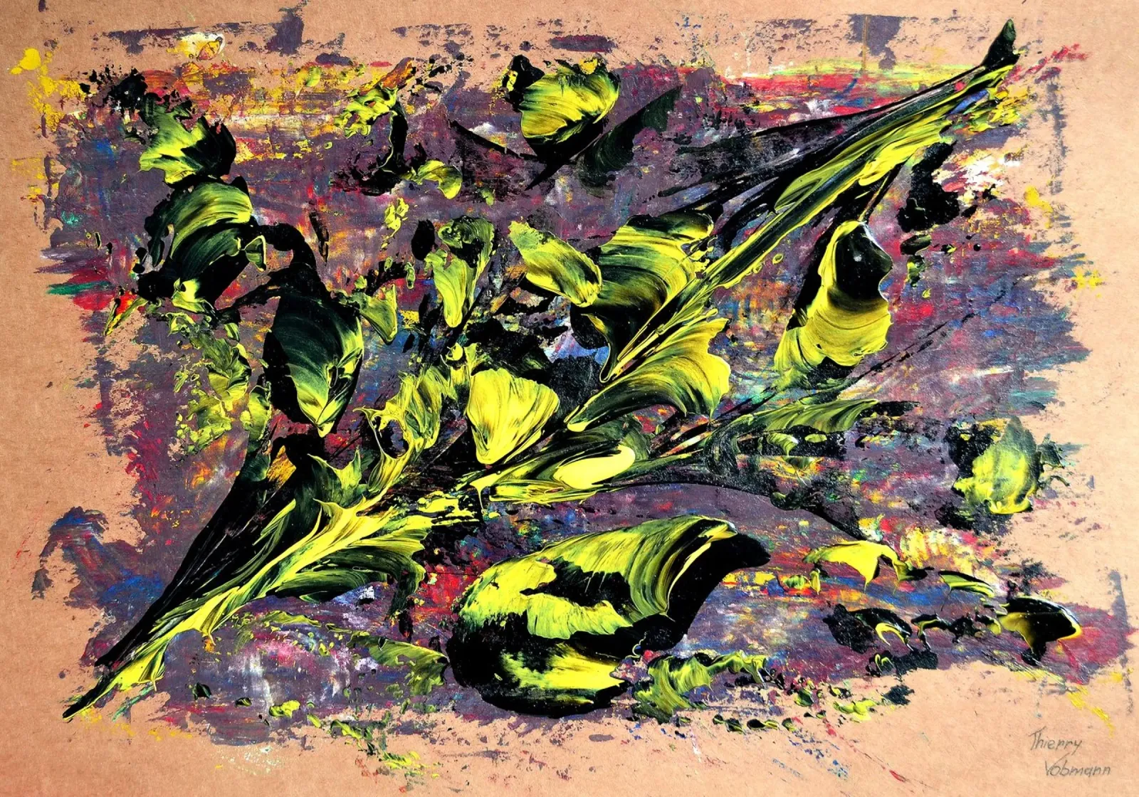 natural style 5 pellicola backlit da Thierry Vobmann Abstract painting
