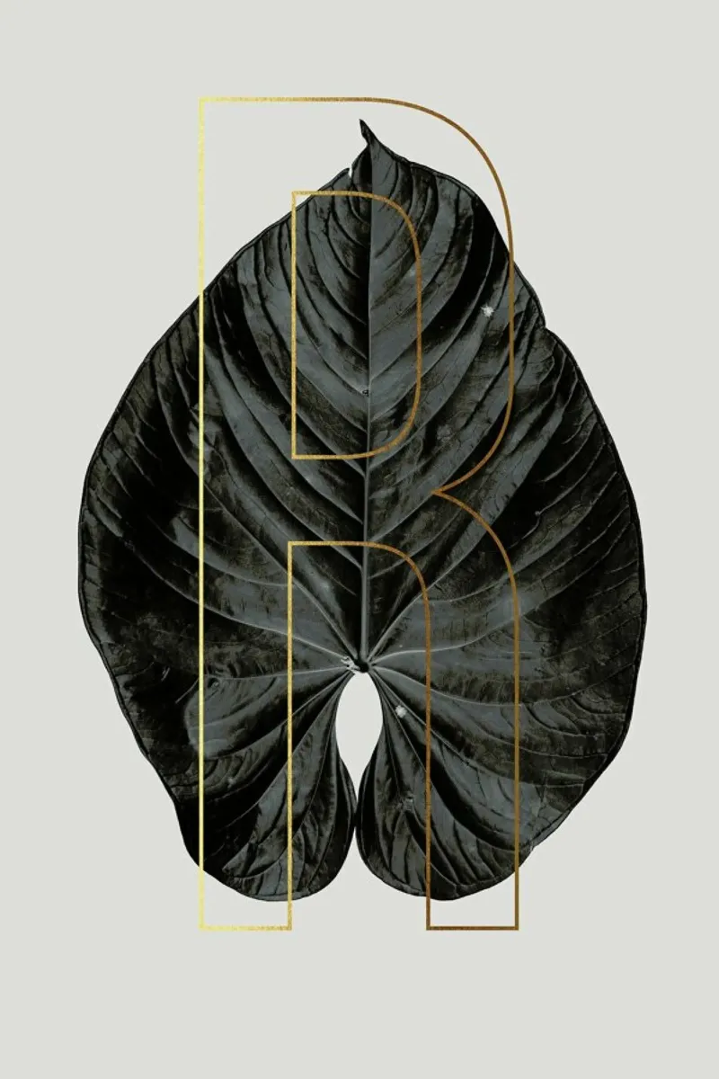 ABC Plants - R poster con telaio in plastica da typealive