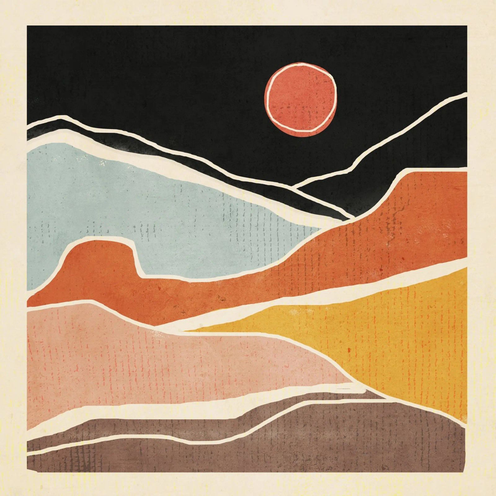 Abstract Art Landscape 47 poster by ThingDesign