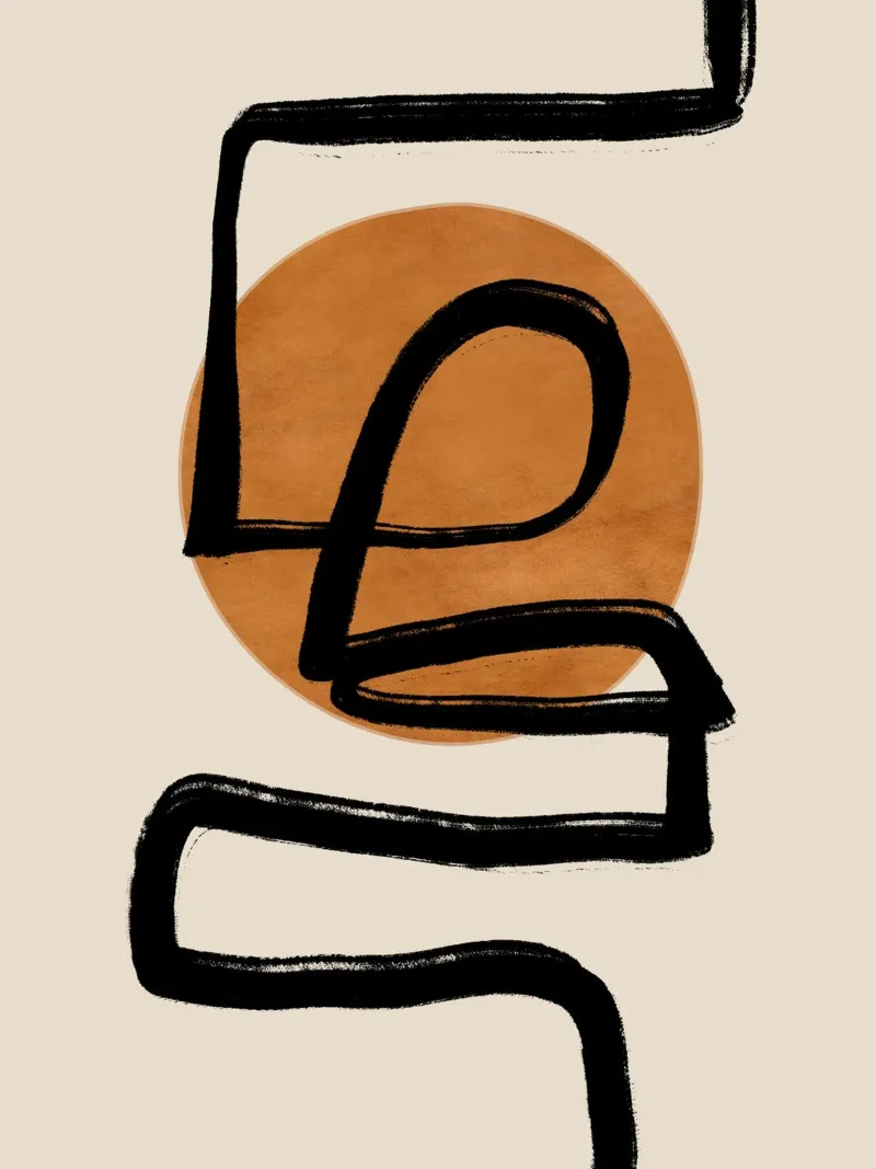 Arte lineal abstracto 97 metacrilato de ThingDesign