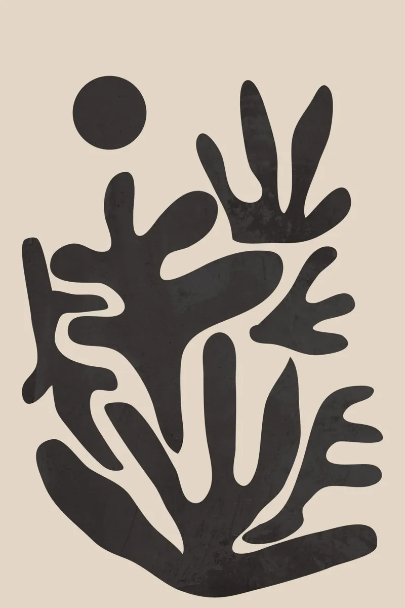 Organische abstrakte Kunst Poster von Melloi Art Print