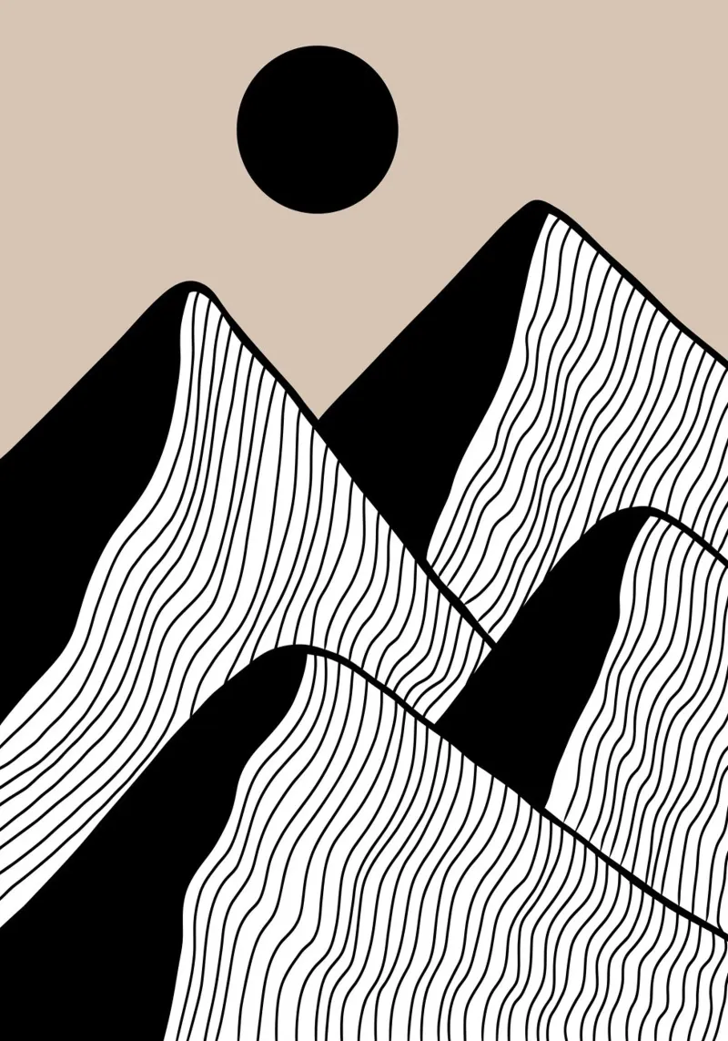The mountains carta hahnemühle da BAINAI