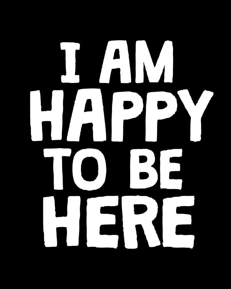 I am happy to be here pellicola backlit da happieeagle