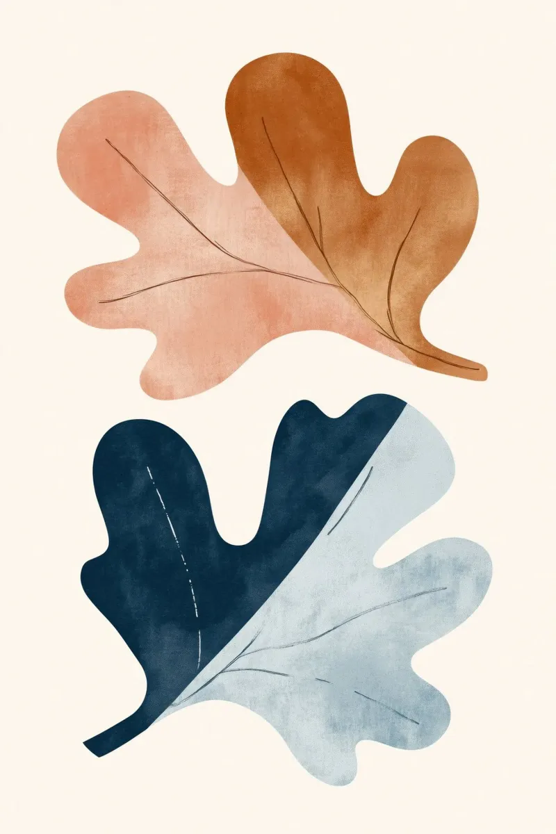 Two Leafs carta hahnemühle da treechild