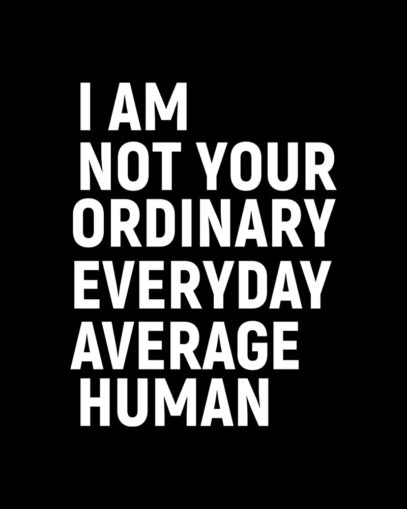 I am not your everyday ordinary average human pellicola backlit da happieeagle