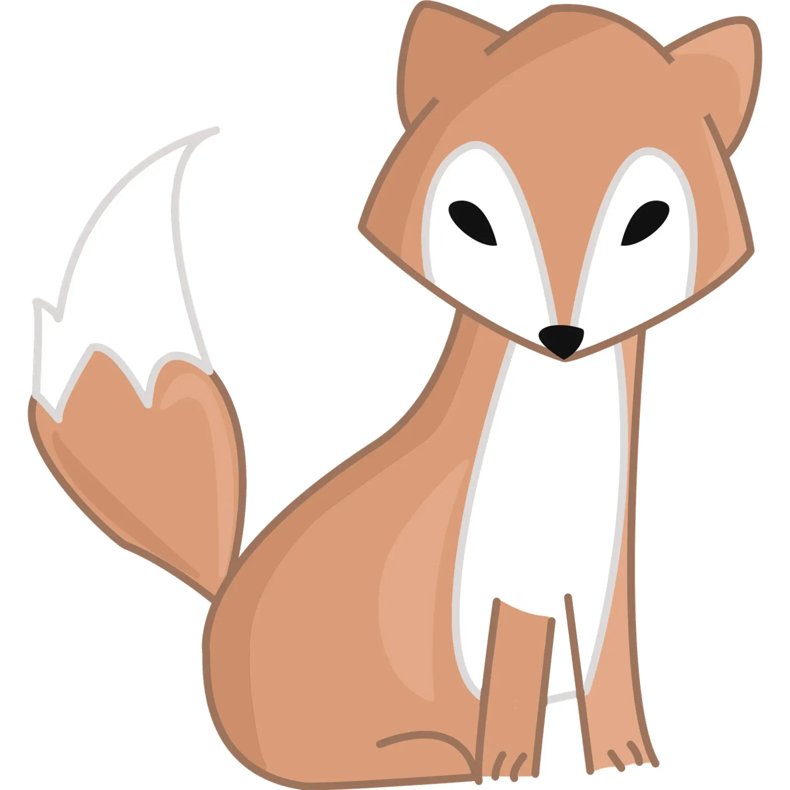 Cute Fox Illustration film rétro-éclairé de IndigoBird