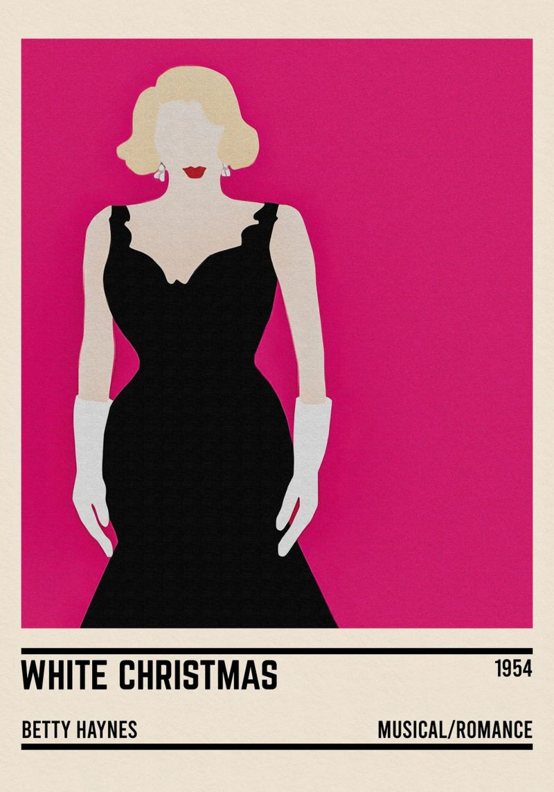 Betty Haynes, White Christmas Poster von TheArtstudio