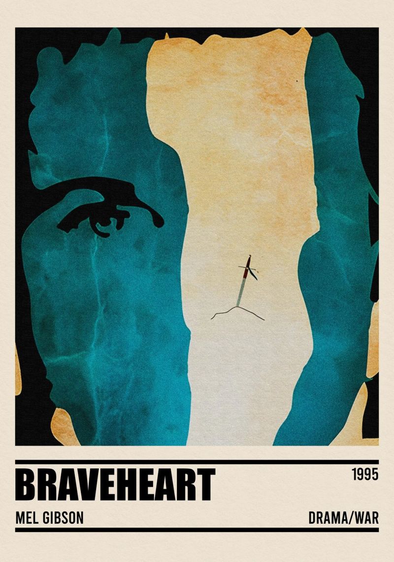 Braveheart Minimalist Poster Poster von TheArtstudio