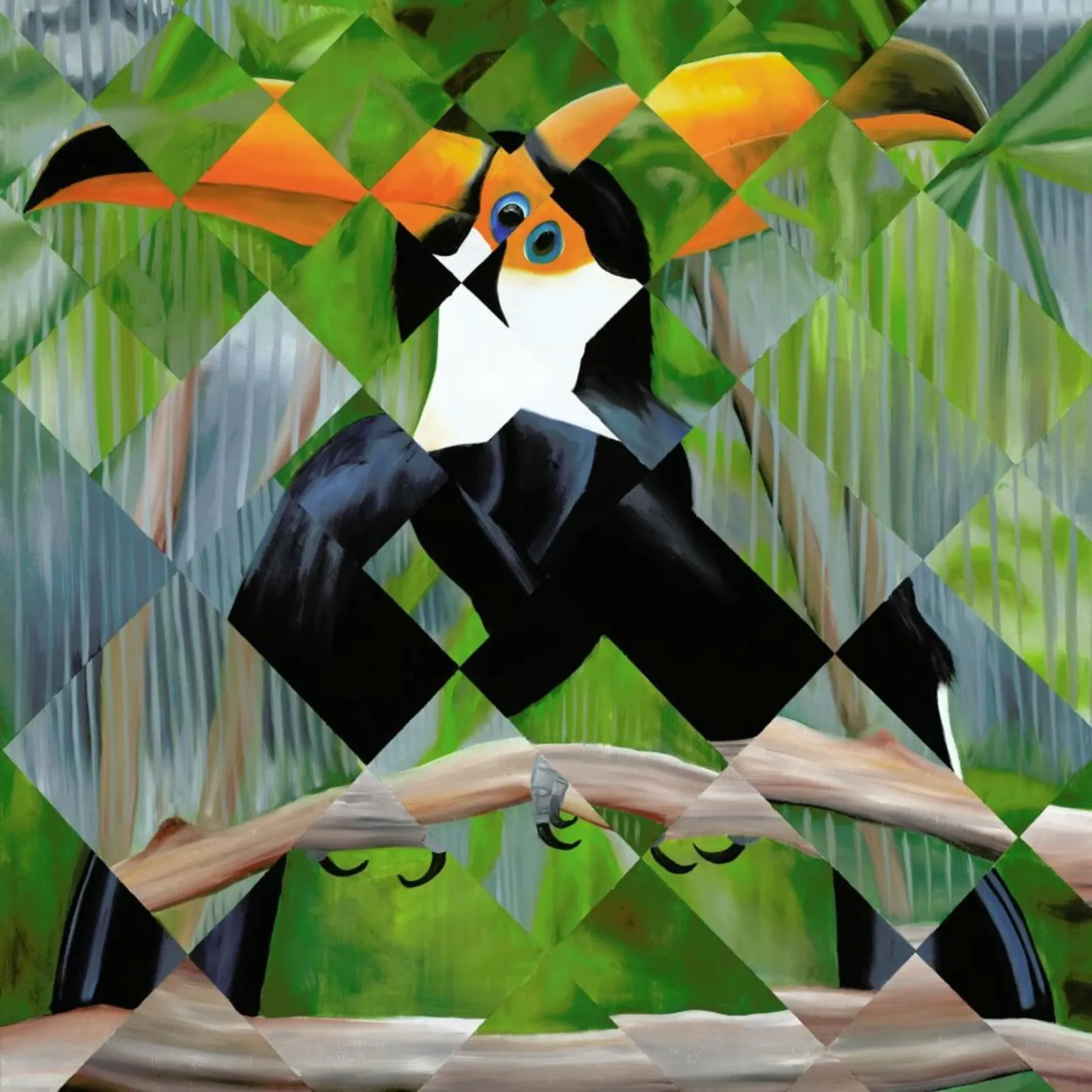 Toucan pellicola backlit da Allison Chaplin