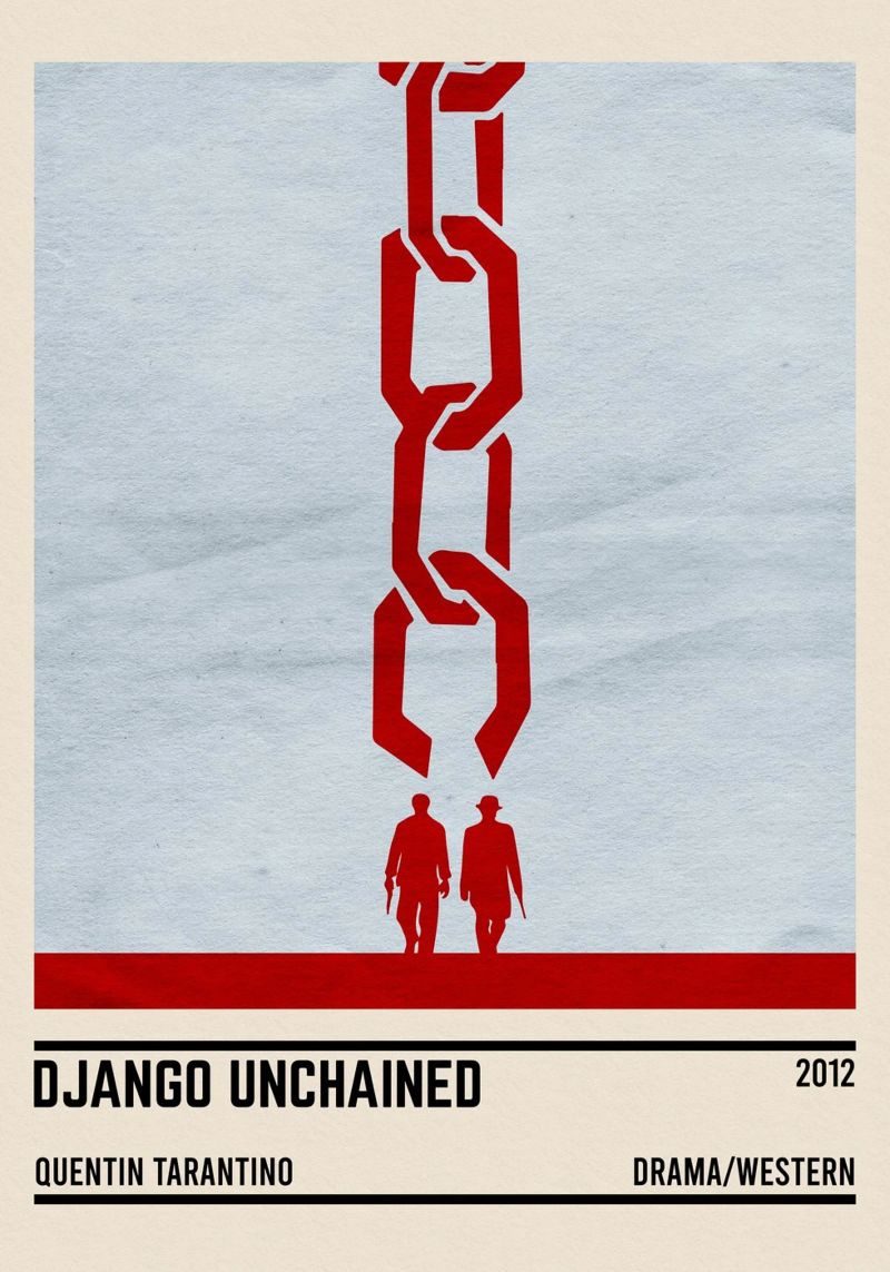 Django Unchained pellicola backlit da TheArtstudio
