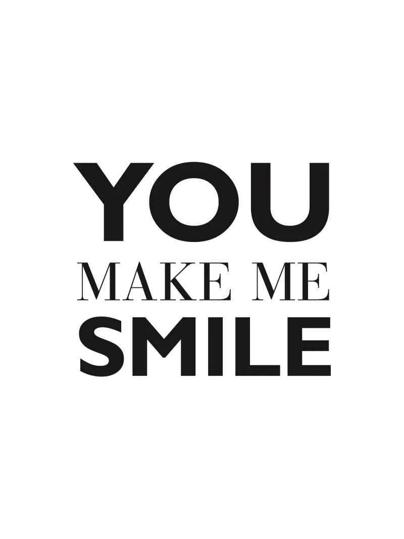 YOU MAKE ME SMILE carta hahnemühle da Meridian Design