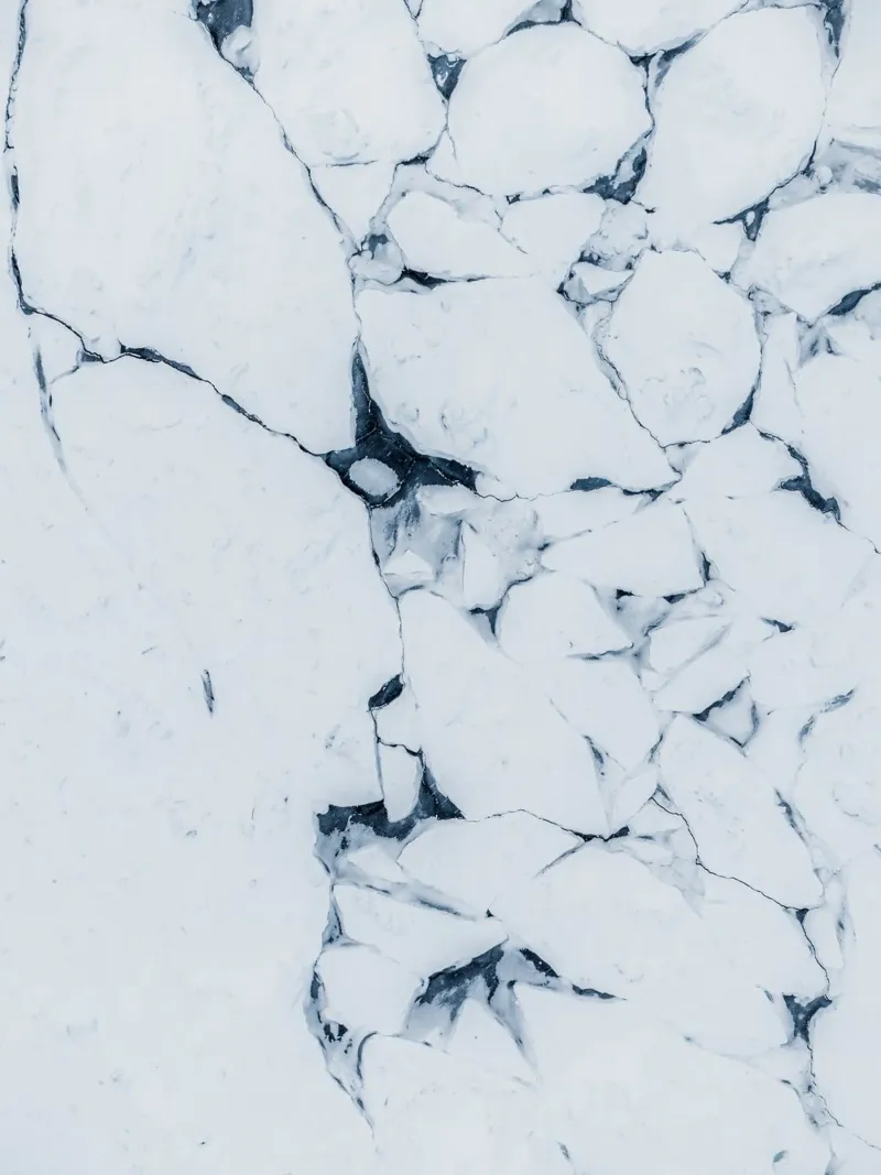 Abstract ice design winter motif canvas by Whole©