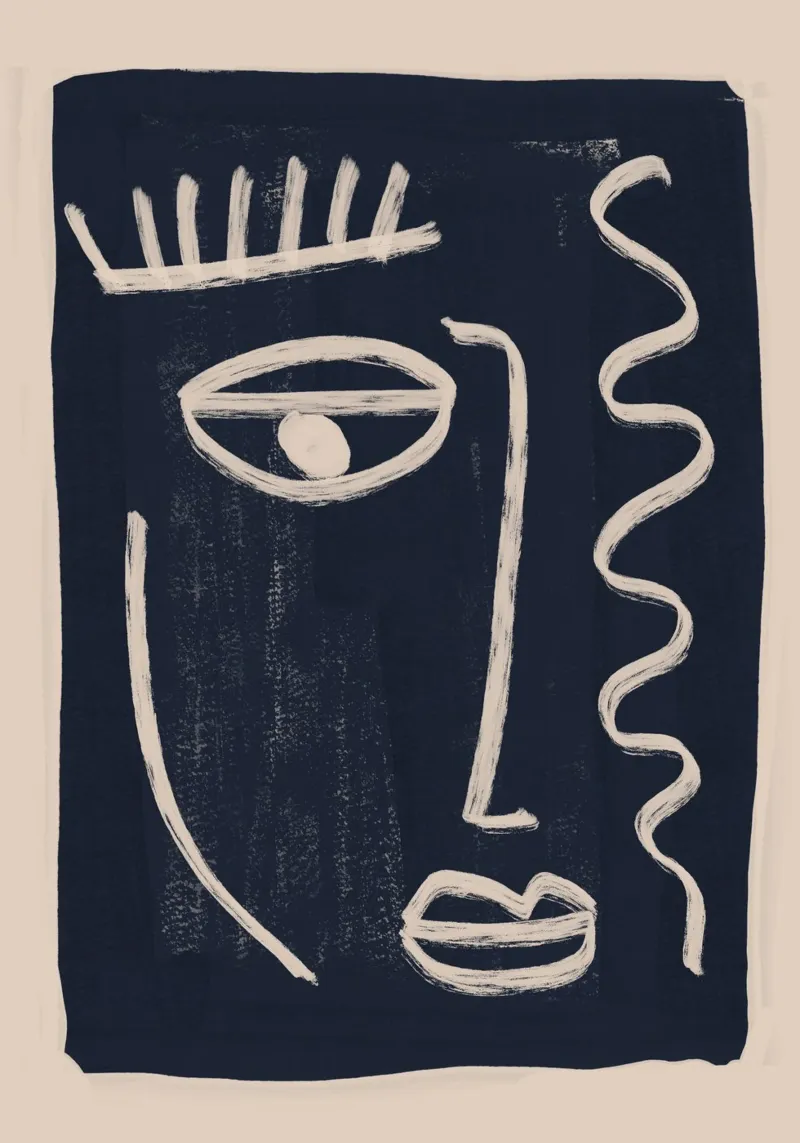 Abstract Face 23 hahnemühle by ThingDesign