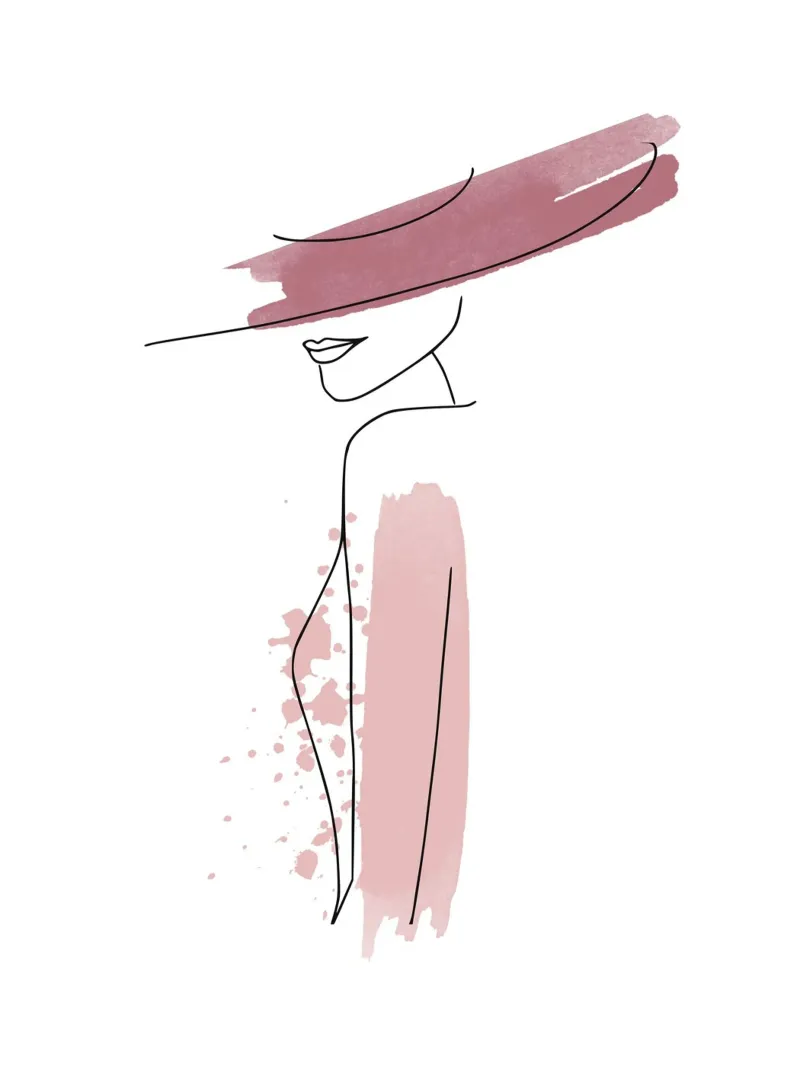 Line Art Donna pellicola backlit da ArtDesign by KBK
