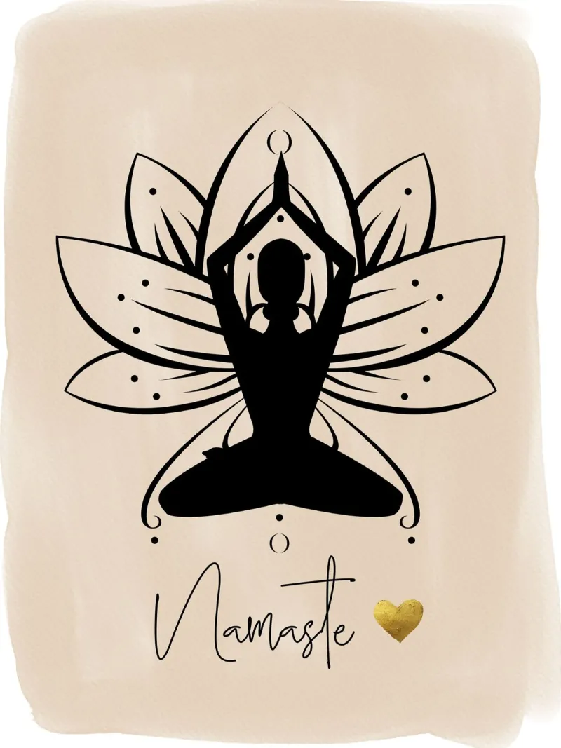 Namaste & lotus blossom hahnemühle by ArtDesign by KBK