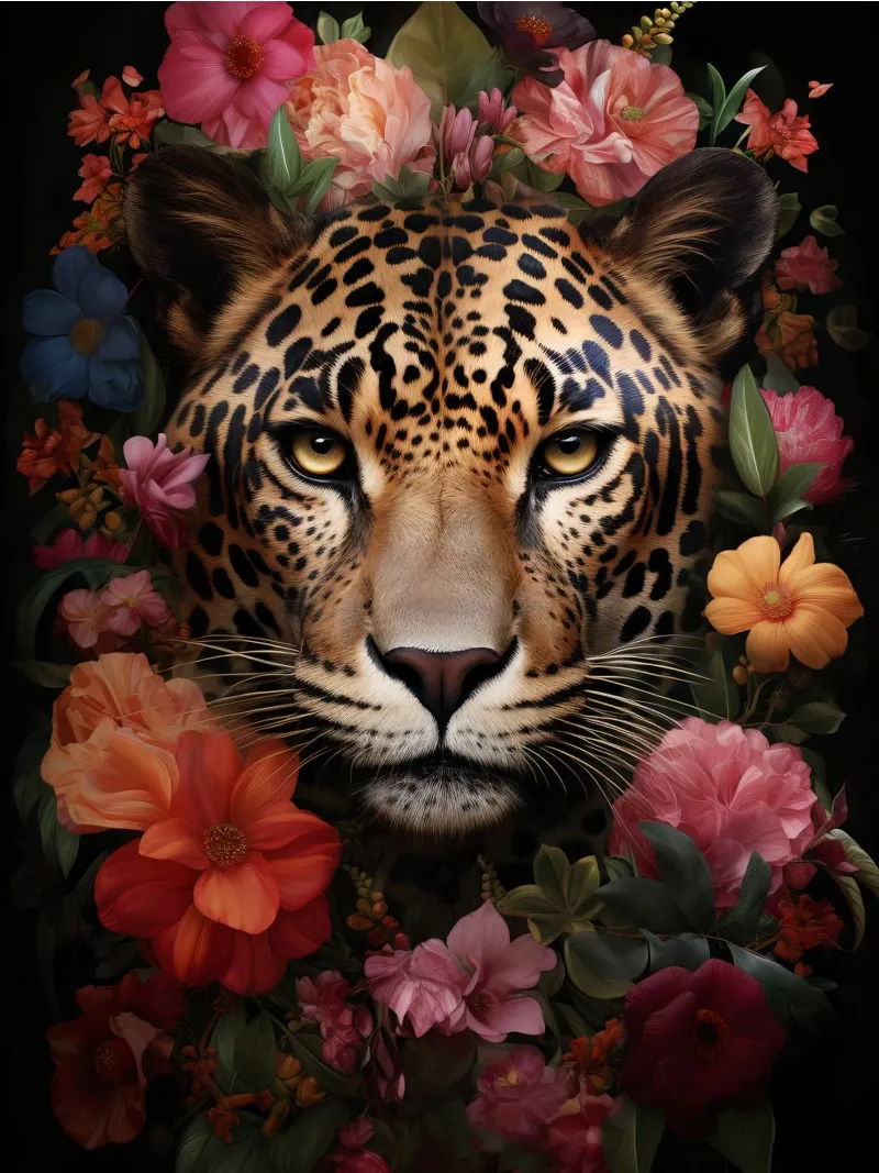 Leopard Flowers 3 pellicola backlit da Mateo