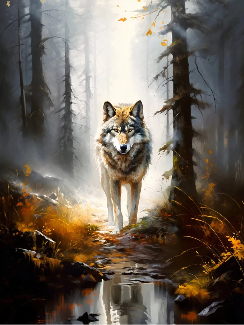 Wolf Forest pellicola backlit da Mateo