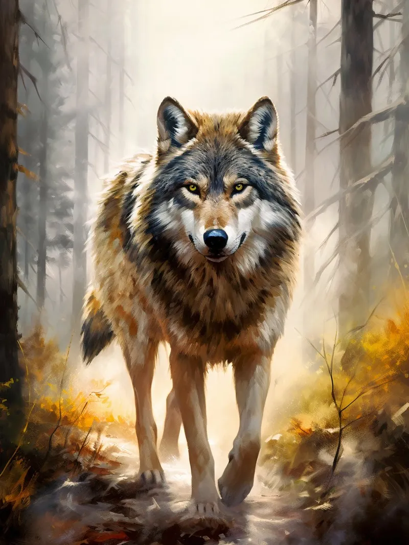 Wolf Forest 2 pellicola backlit da Mateo
