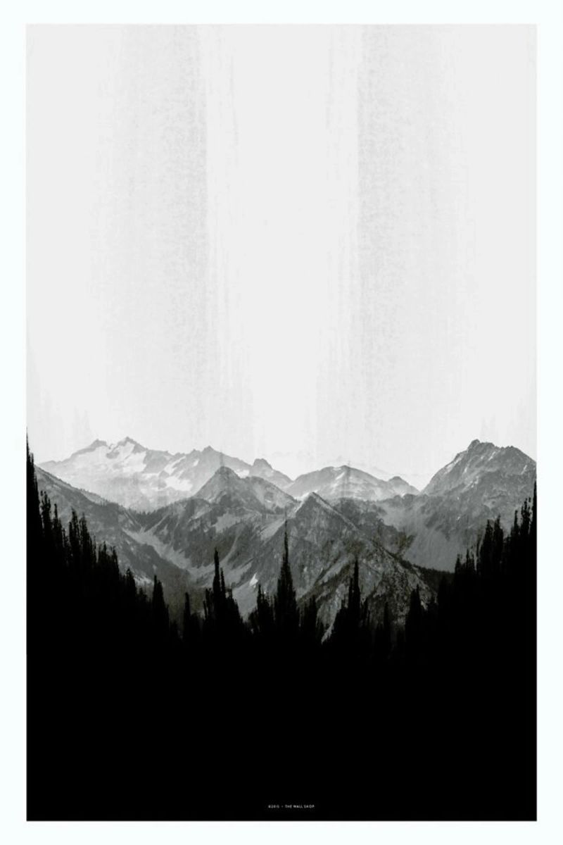 Brush Mountains Poster von The Wall Shop