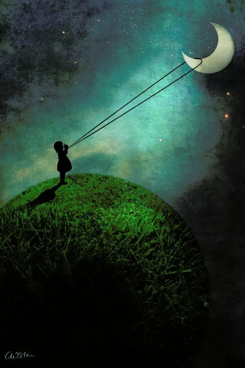 Chasing The Moon pellicola backlit da Catrin Welz-Stein