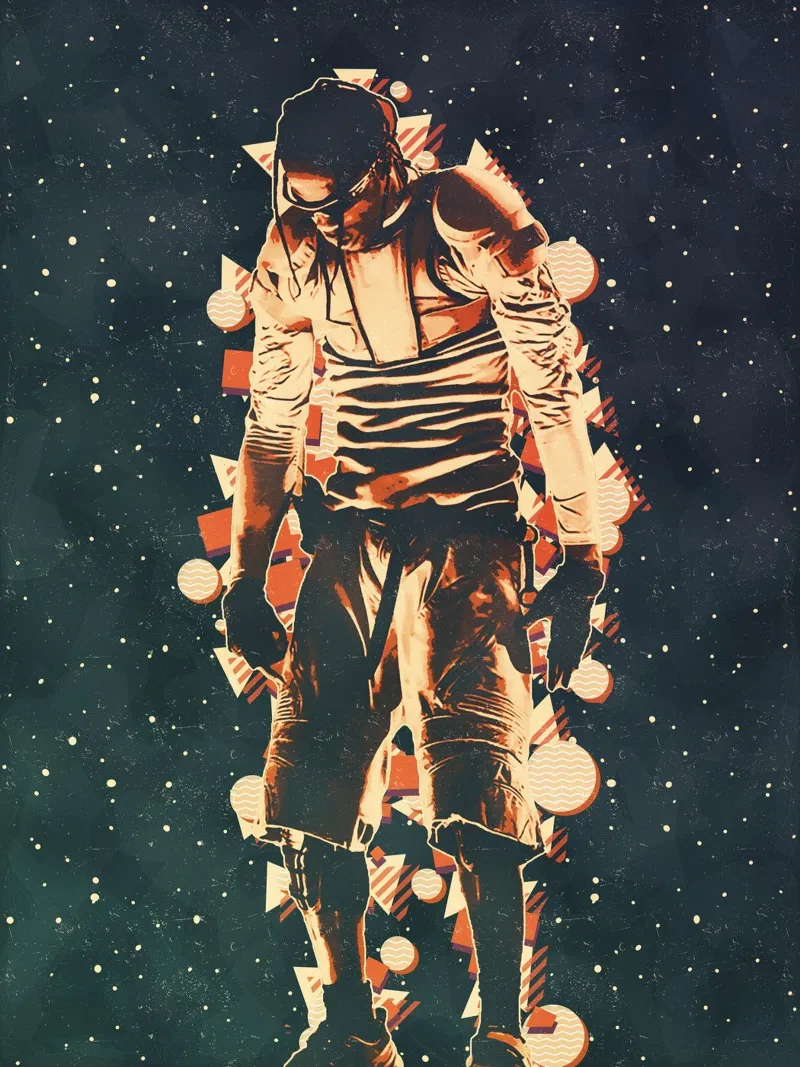 Travis Scott 56 pellicola backlit da music soul