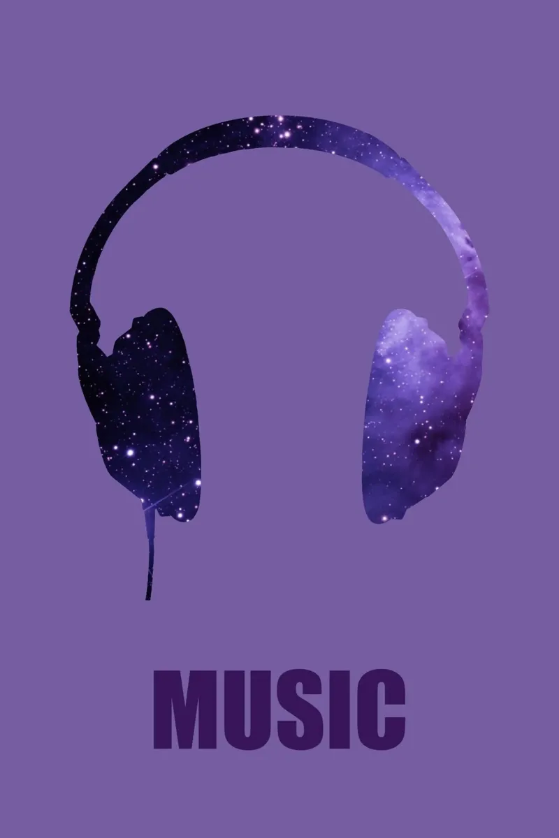 Music violet alu-dibond by alexiableu