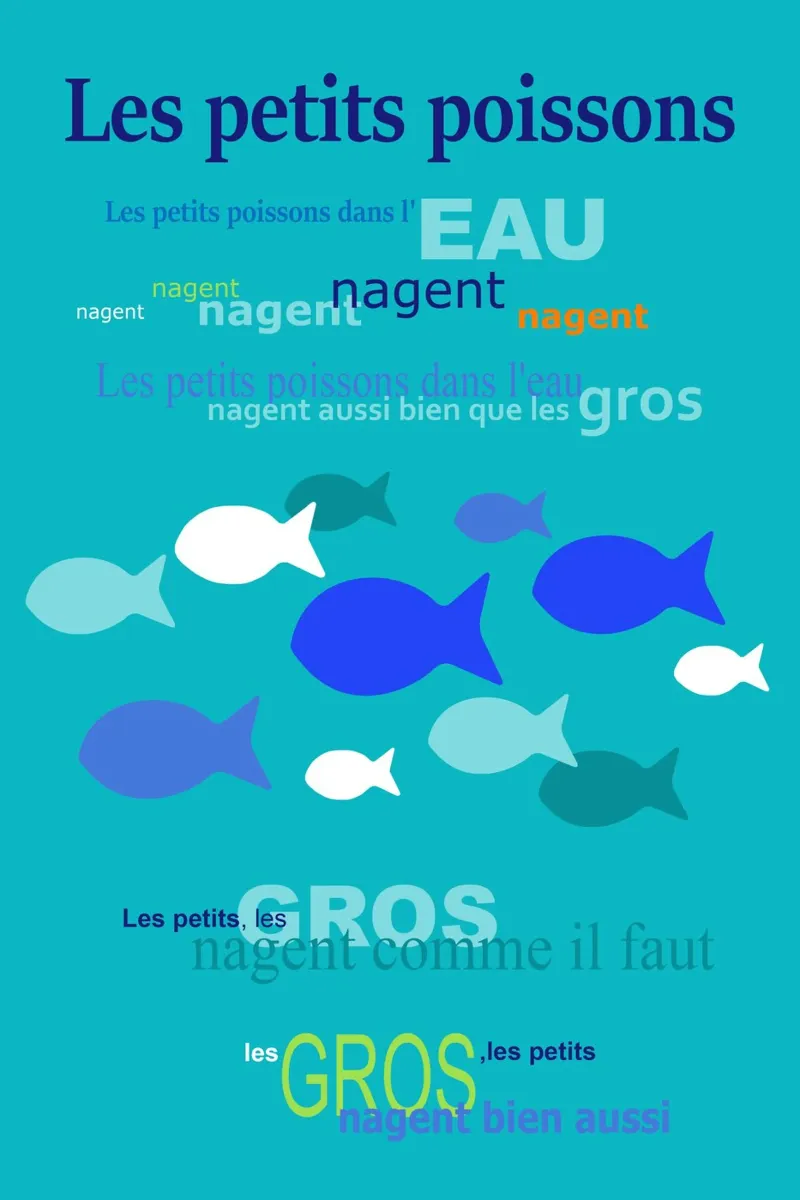 les petits poissons poster da alexiableu