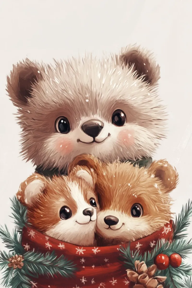 HeldIn #24: Los osos celebran la Navidad metacrilato de farbenhelden
