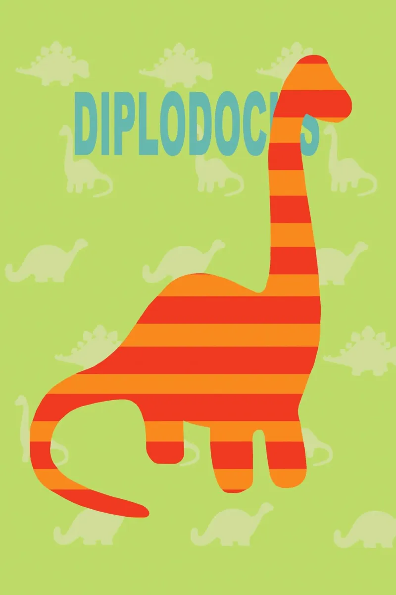 dino diplodocus tela con Cornice a cassetta da alexiableu