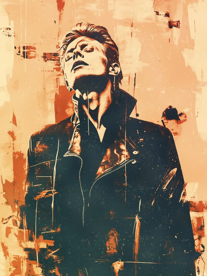 David Bowie pellicola backlit da music soul