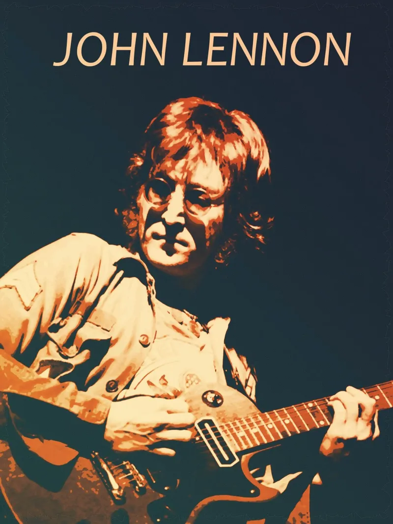 John Lennon 10 pellicola backlit da music soul
